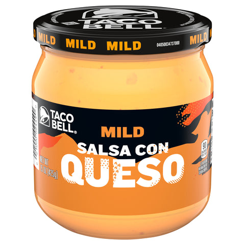Taco Bell Mild Salsa Con Queso Cheese Dip - 15 OZ 12 Pack