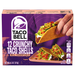 Taco Bell Crunchy Taco Shells - 4.5 OZ 12 Pack