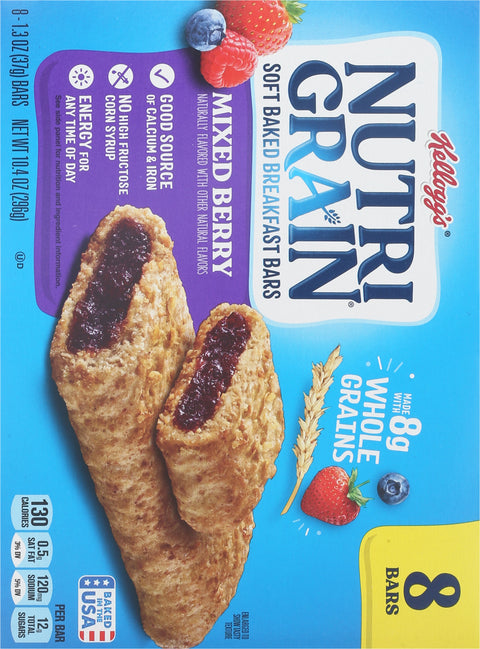Kellogg's Nutri Grain Bar Mixed Berry 10.4 OZ