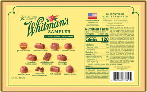 Whitman' Sampler Milk Chocolate 10 OZ