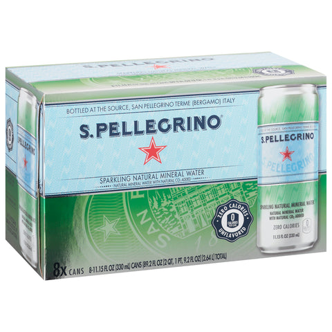 San Pellegrino Sparkling Natural Mineral Water 89.2 FZ