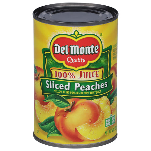Del Monte Fruit Sliced Peaches In Juice 15 OZ