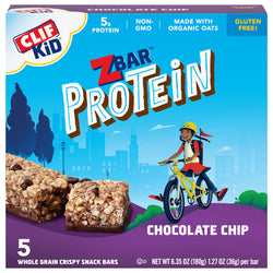 Clif Kid Zbar Protein Chocolate Chip Snack Bar - 6.35 OZ 6 Pack