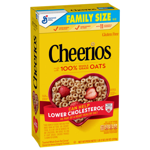 General Mills Cheerios Whole Grain Oat Cereal 18 OZ