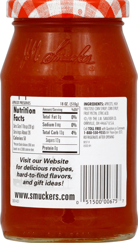 Smucker's Preserves Apricot 18 OZ