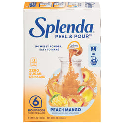 Splenda Peel & Pour Peach Mango Pods - 8.1 FZ 6 Pack