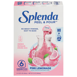 Splenda Peel & Pour Pink Lemonade - 8.1 FZ 6 Pack