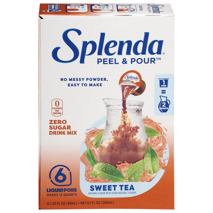 Splenda Peel & Pour Sweet Tea Pods - 8.1 FZ 6 Pack