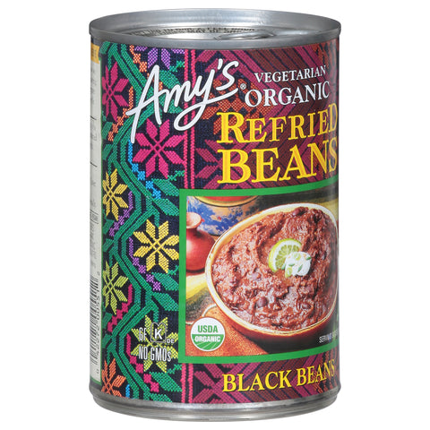 Amy's Organic Vegetarian Refried Black Beans 15.4 OZ