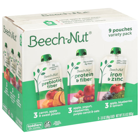 Beech-Nut Toddlers 12+ Months Assorted Baby Food Variety Pack 9