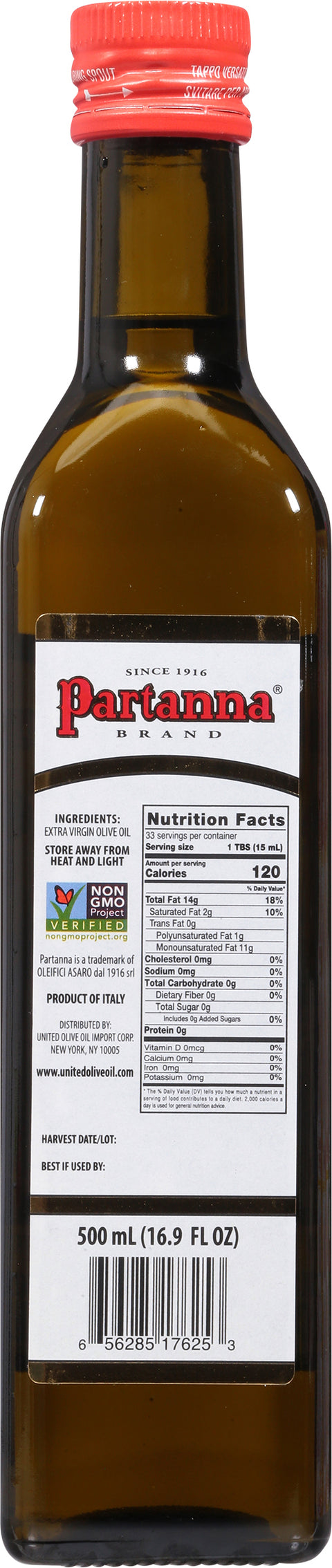 Partanna Extra Virgin Mild Olive Oil