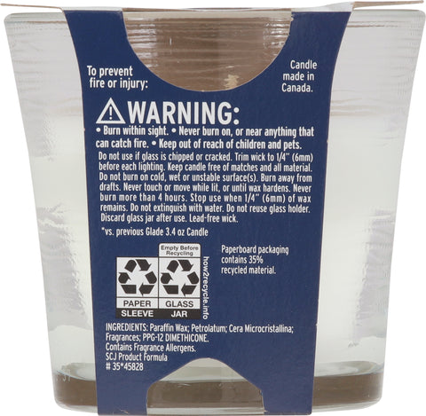 Glade Clean Linen Candle 1 ea