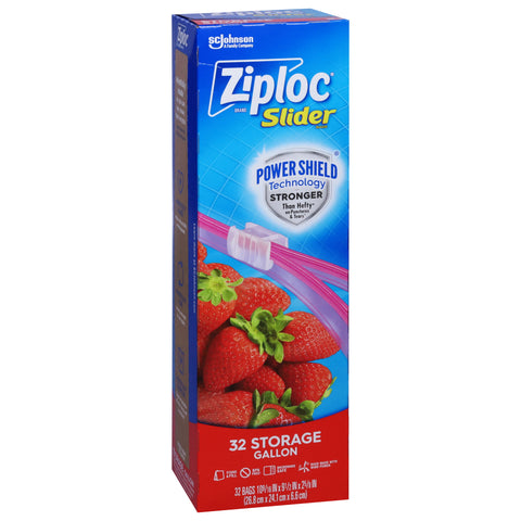 Ziploc Gallon Storage Slider Bags 32 CT
