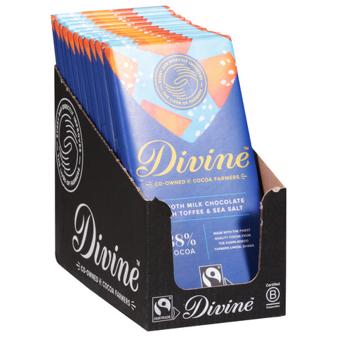 Divine Smooth Milk Chocolate with Toffee & Sea Salt 3 oz