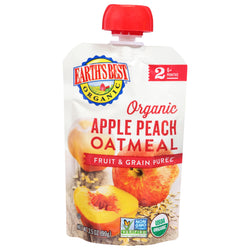 Earth's Best Organic Apple Peach Oatmeal - 3.5 OZ 12 Pack