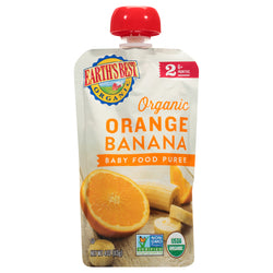 Earth's Best Organic Orange Banana Baby Food Puree - 4 OZ 12 Pack