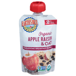 Earth's Best Organic Apple Raisin And Oat Puree - 3.5 OZ 12 Pack