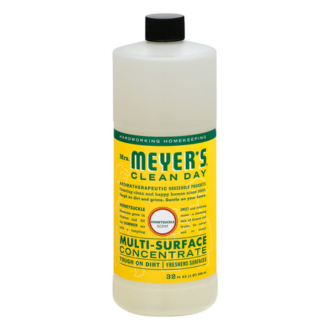 Mrs. Meyer's Clean Day Honeysuckle Scent Multi-Surface Concentrate 32 oz - 32 FZ 6 Pack