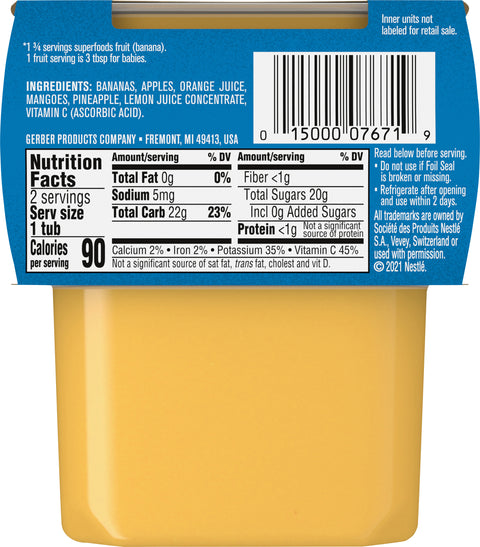Gerber 2nd Foods Banana Orange Medley 8 OZ