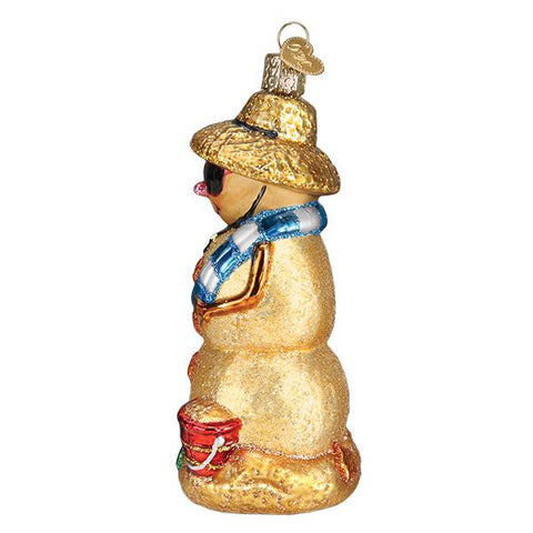 Sand Snowman Ornament