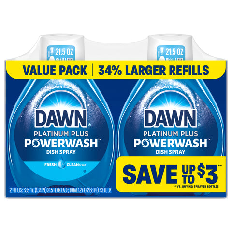 Dawn Powerwash Platinum Plus Refill Dish Spray 43 FZ