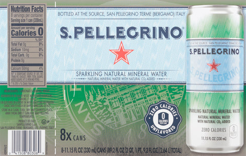 San Pellegrino Sparkling Natural Mineral Water 89.2 FZ