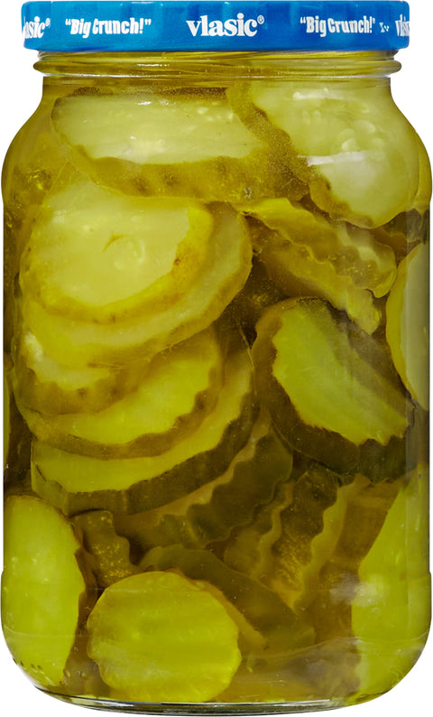 Vlasic Ovals Pickle Chips Dill Hamburger 16 FZ