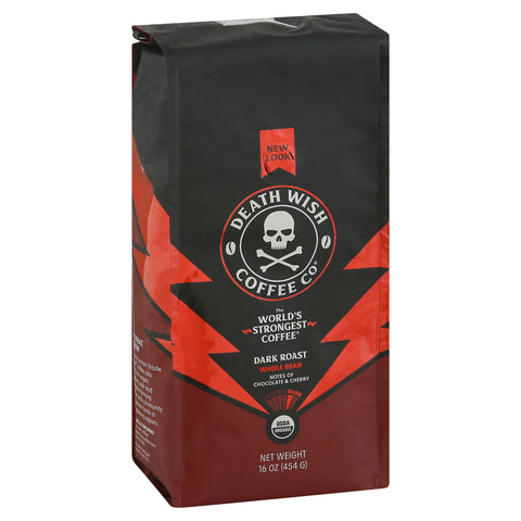 Death Wish Whole Bean Coffee 16 OZ