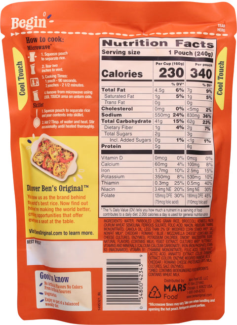 Ben's Original Ready Rice Cheddar Broccoli 8.5 OZ