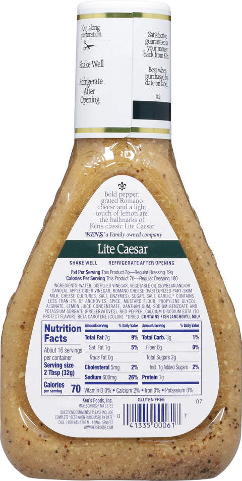 Ken's Steak House Caesar Light Dressing 16 FZ
