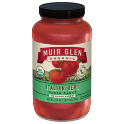 Muir Glen Org Italian Herb Pasta Sauce - 23.5 OZ 12 Pack