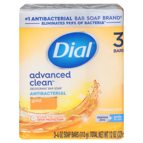 Dial Advanced Clean Gold Antibacterial Deodorant Bar Soap 3