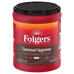 Folgers Gourmet Supreme Ground Coffee - 9.6 OZ 6 Pack