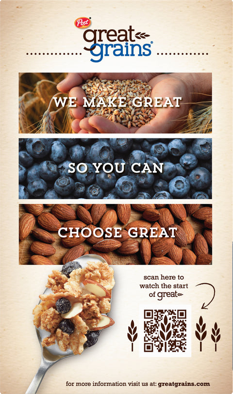 Post Great Grains Blueberry Morning Cereal 13.5 OZ