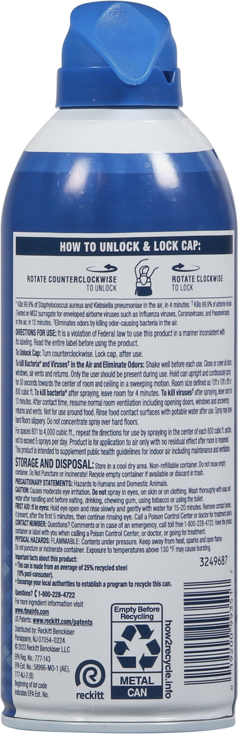 Lysol White Linen Air Sanitizer 10 OZ