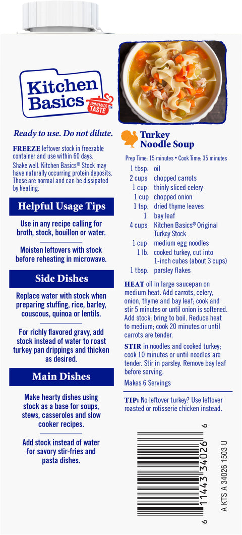 Kitchen Basics Turkey Stock 32 OZ