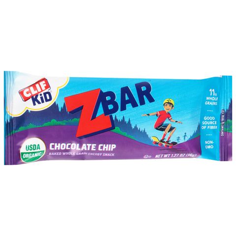 Clif Kid Zbar Chocolate Chip Energy Snack Bars 1.27 OZ