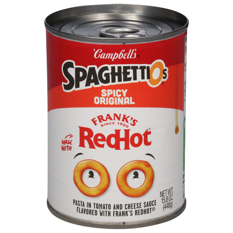 SpaghettiOs Redhot Spicy Original Pasta in Tomato and Cheese Sauce 15.8 oz - 12 Pack
