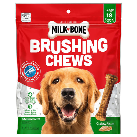 Milk-Bone Brushing Chews Large Original 24.2 OZ