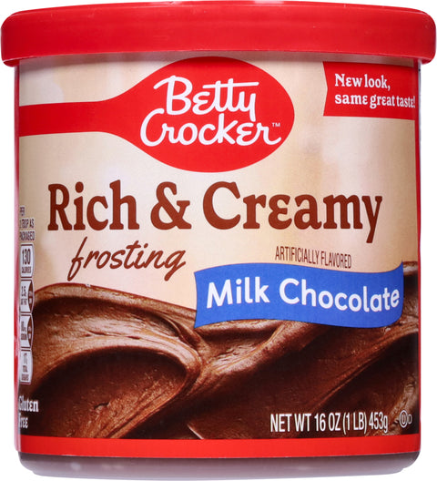 Betty Crocker Rich & Creamy Milk Chocolate Frosting 16 OZ