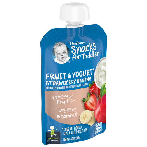 Gerber Toddler Fruit & Yogurt Strawberry Banana 3.5 OZ