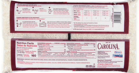 Carolina Rice Enriched Extra Long Grain 10 LB