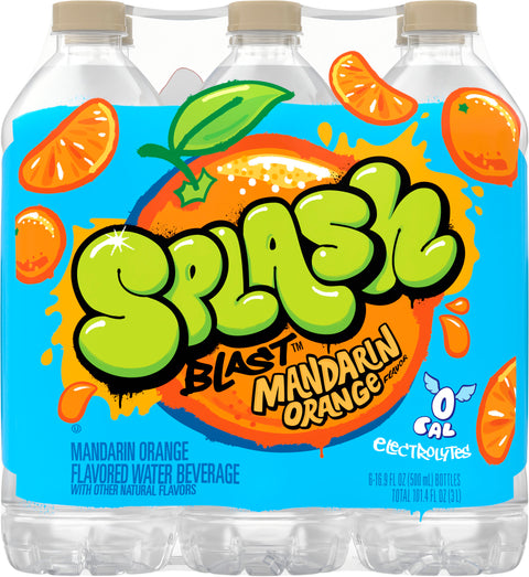 Splash Blast Mandarin Orange Water Beverage 6