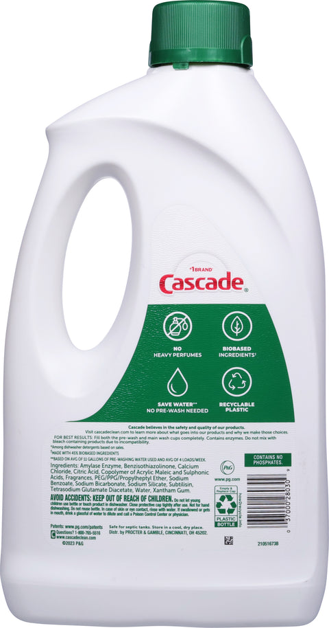 Cascade Free & Clear Dishwasher Detergent 75 OZ