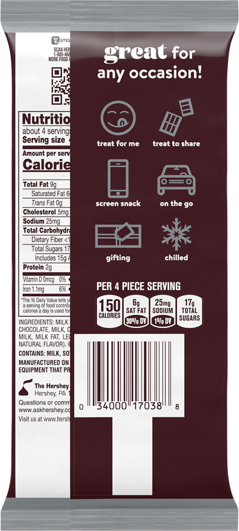 Hershey's Extra Large Milk Chocolate Bar 4.4 OZ