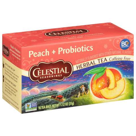 Celestial Seasonings Peach Herbal Tea 16 CT