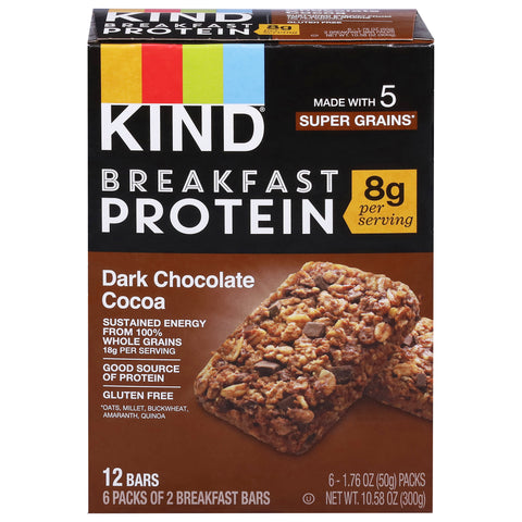 Kind Dark Chocolate Breakfast Protein Bars 10.58 OZ