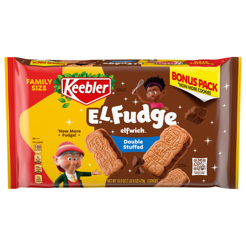 Keebler E.L. Fudge Elfwich Double Fudge Cookies 16.9oz / 479g - 16.9 OZ 12 Pack