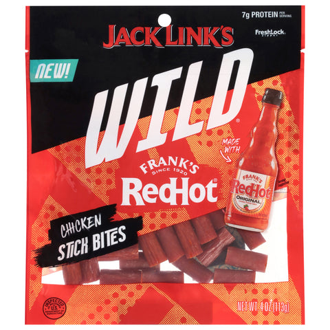 Jack Link's Wild Chicken Stick Bites 4 oz - 12 Pack