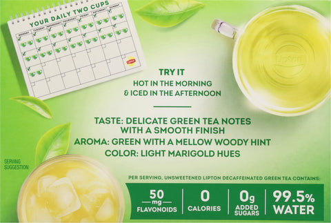 Lipton Decaffinated Green Tea 40 ea